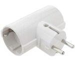Multiplicateur prise double broche schuko blanc - bematik