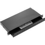 Bematik - panneau de brassage fibre optique 1u noir avec 12 sc simplex ou 12 lc duplex