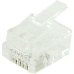 Bematik - rj12 prise t�l�phonique 6p6c m�le � sertir paquet de 25 unit�s