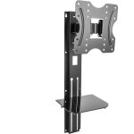Bematik - support mural pour �cran de tv de 23' � 42' compatible vesa - 100 / 200 with tray avec plateau ...