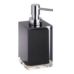 Bemeta - distributeur de savon liquide carr  poser vista en rsine / 250ml - noir - noir - 7 - - http: ...