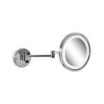 Ben sanitair - miroir geesa miroir grossissant led �clairage 2 bras 3x agrandissant � 215 mm chrome