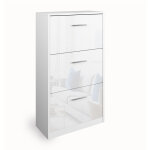 Meuble � chaussure gizmo, blanc haute brillance, 59x105cm, vicco