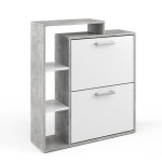 Vicco - meuble � chaussure orlando, b�ton, 24. 5x90cm