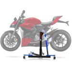 Bequille d'atelier centrale cs power evo for ducati streetfighter v2 22 - 24 bleu