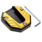 B�quille lat�rale pour moto, plaque de support pour b�quille lat�rale pour moto, or