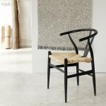 Berah getah - chaise en mindi massif et assise tisse