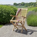 Berah getah - fauteuil de jardin en teck massif pliant Berah getah - fauteuil de jardin en teck massif pliant