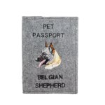 Berger belge, bouvier belge - protge passeport pour chien, protge document, cadeau voyage art - dog ...