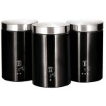 Berlinger haus - black silver set de 3 botes de cuisine en acier inoxydable robuste, 11 x 17, 8 cm ...