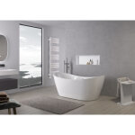 Bernstein - baignoire lot siena 2. 0 en acrylique blanc - 170 x 80 x 68 cm - robinetterie disponible ...