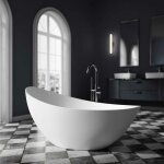 Bernstein - baignoire �lot vice 2. 0 en acrylique sanitaire - 183, 5 x 78, 5 x 76, 9 cm - couleur s�lectionnab ...