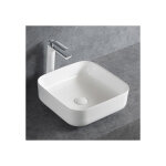 Bernstein - lave - mains � poser en c�ramique sanitaire kw6134 - 38, 5 x 38, 5 x 13, 5 cm - couleur en ...