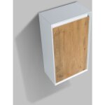 Bernstein - meuble colonne design salle de bain, armoire  droite murale tagres - 50x28, 8x88cm - fionaoptiq ...