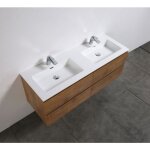 Bernstein - meuble salle de bain alice 1380 couleur chêne - miroir en option sans miroir, brillant Bernstein - meuble salle de bain alice 1380 couleur chêne - miroir en option sans miroir, brillant