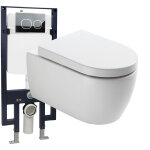 Bernstein - pack wc suspendu nt2039 noir brillant, abattant soft - close avec bti - support g3008 et ...