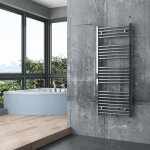 Bernstein - radiateur sche - serviettes design acier inoxydable de salle de bain - chrome - r20c - connexion ...