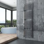 Bernstein - radiateur sche - serviettes design acier inoxydable de salle de bain - chrome - r20c - connexion ...