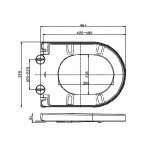 Bernstein - si�ge wc - sitz softclose u1002 noir mat - convient aux wc suspendus ch1088 / 1088r / nt2019 ...