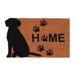 Best for boots - paillasson � imprim� chien en fibre de coco - home - marron / noir - l 73, 6 x l 45 ...