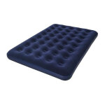 Bestway - matelas gonflable floque horizon double + pompe electrique sidewinder + sac - 2 places - bleu ...