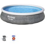 Bestway - piscine dmontable fast set rotin 396x84 cm filtre  cartouche 2. 006 litres / heure