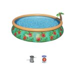 Piscine autoporte bestway ronde  457 x h. 84 cm fast set paradise palms