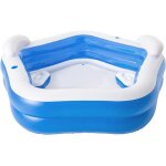 Bestway - piscine gonflable familiale a bords extra larges 575lt 213x206x69 - 54153