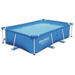Bestway ? piscine tubulaire rectangulaire 400 x 211 x 81 cm ? capacit� 5700 litres ? cadre en m�tal plastifi� ...