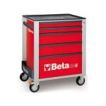 Beta - servante 5 tiroirs couleur orange / rouge / gris - c24s / 5 - orange