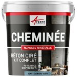 B�ton cir� chemin�e, kit avec primaire et vernis - 10 m� (en 2 couches) canard gris bleut� - arcane industries ...
