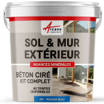 B�ton cir�, ext�rieur, pour sol, mur, terrasse, escalier, enduit, d�coratif, min�ral, en kit - 2 m� (en ...