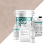 B�ton cir� multisurfaces (sols et murs) - kit complet 5m� (2 couches) - finition : mat - teinte : lin ...