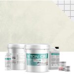 B�ton cir� sur carrelage (sols et murs) - kit complet 5m� (2 couches) - finition : mat - teinte : coquillage ...