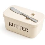 Beurrier avec couteau � beurre offert boite � beurre pour le frigo avec couvercle grand beurrier herm�tique ...