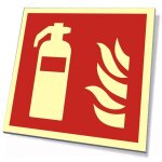 Bf001 panneau extincteur plaque lumineuse 20x20