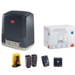 Bft ? kit de motorisation de portail coulissant 24v ? charge maximale 400 kg ? vitesse 12 m / min ? interrupte ...