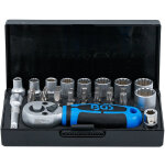 Coffret de 28 pieces douilles 6, 3 mm (1 / 4)