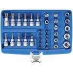 Embouts et douilles torx (34 pi�ces) en coffret bgs carre 3 / 8