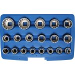 Bgs technic ? jeu de 19 douilles multi empreintes ? 6 pans, 12 pans, torx ? acier chrome - vanadium ? ...