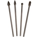 Bgs technic - jeu de fraises hss, extra longues 4 pi�ces
