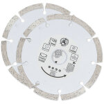 Bgs technic - lot 2 disques �125 mm diamant a tronconner , beton pierre materiaux bgs segments
