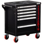Bgs technic - servante d'atelier 6 tiroirs 1 porte lat�rale vide