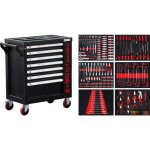 Bgs technic - servante d'atelier 7 tiroirs, 1 porte lat�rale avec 250 outils