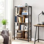 Bibliothque  4 niveaux vasagle lbc12bx - tagre - meuble de rangement - pour salon, bureau, chambre ...