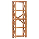 Vidaxl - bibliothque 60x30x160 cm bois massif d'acacia et finition miel