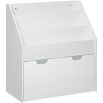 Bibliothque bac roulettes blanc atmosphera