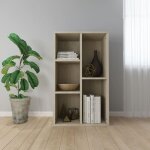 Biblioth�que / buffet ch�ne sonoma 50x25x80 cm bois d'ing�nierie vidaxl