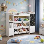 Biblioth�que pour enfants, �tag�re de salle de jeux, �tag�re de rangement pour jouets pour enfants de ...