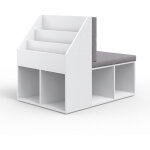 Vicco - biblioth�que enfant onix, blanc, 97. 1 x 78. 4 cm